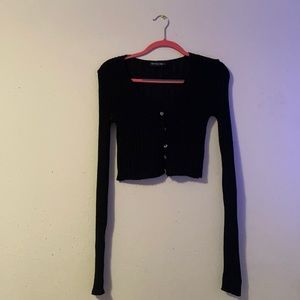 Black skinny fit cardigan